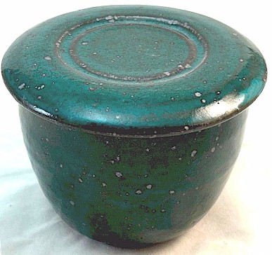 Stony Teal French Butter Dish